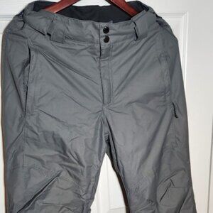 Columbia Mens Small Regular Fit Ski Snow Pants Grey Bugaboo V